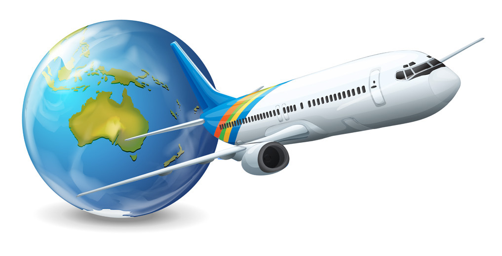 Air logistics illustration